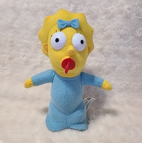 Vintage The Simpsons Baby Maggie Plush 8" Used 2004 - Picture 1 of 7